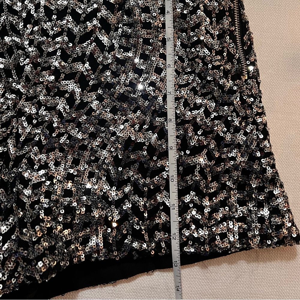 ZARA SEQUIN SHORTS WITH A HIGH WAIST S NWT - Picture 5 of 10